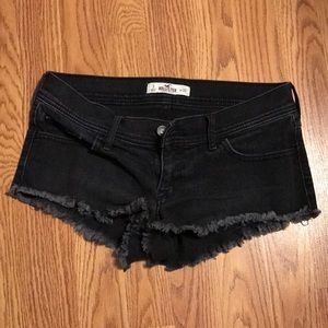 Black Jean Shorts